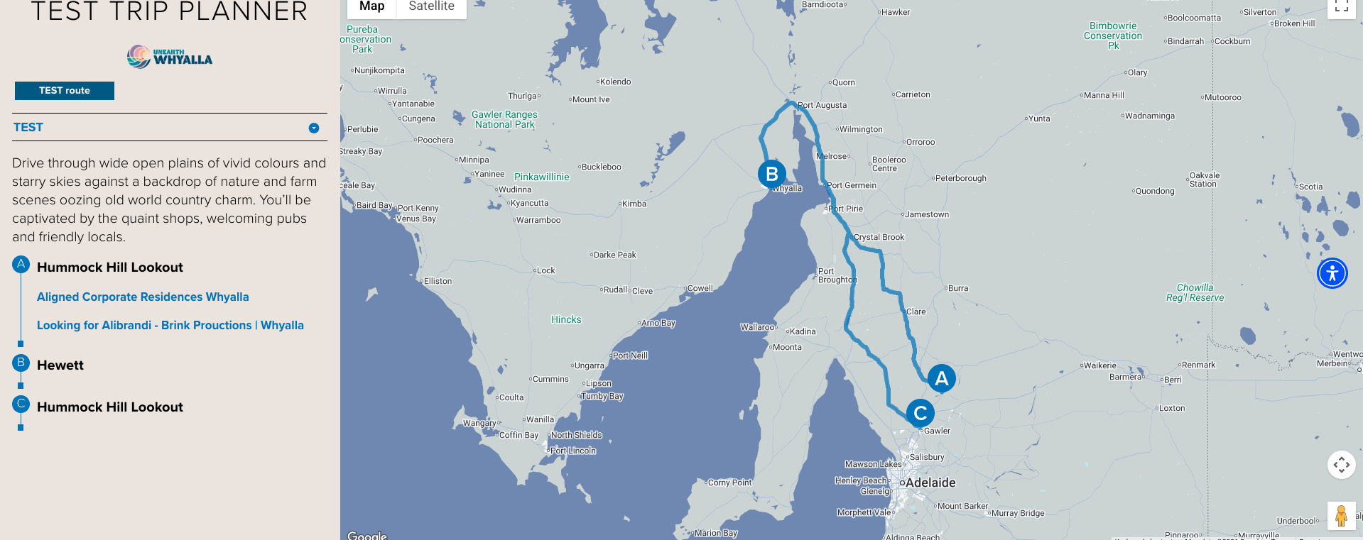 Trip Planner Application